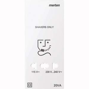 Razor socket outlet Cover plate Flush mounted (plaster) 213619
