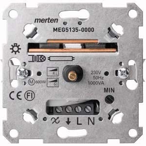 Dimmer Basic element Turn/push button MEG5135-0000