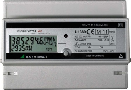 Kilowatt-hour meter Electronic 1 A 6 A U1389-V015