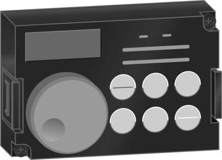 Operator panel for electronic motor control and protection devic