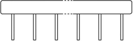 Cross-connector for terminal block Cross connector 10 90976