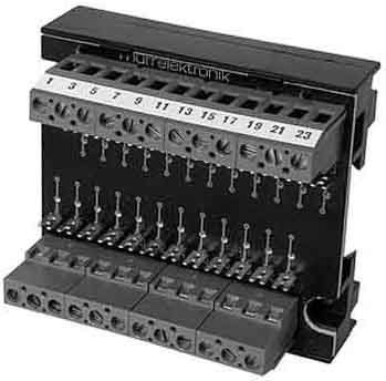 Single- and multi-pole terminal strip  62001