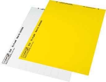 Labelling material Unprinted Yellow 86562016