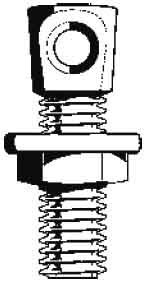 Eye bolt Steel Hot dip galvanized GAADT-M6