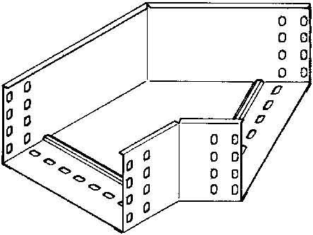 Bend for cable tray Horizontal 45? RBA 110.400