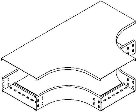 Tee cover for cable support system 200 mm RTSD 200 F