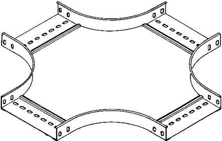 Crosses for cable tray 35 mm 250 mm 140 mm RKS 35.250