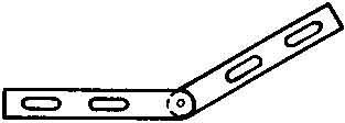 Connector for cable support system Corner joint RGV 35 F