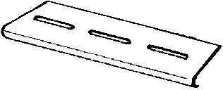 Bottom end plate for cable tray 100 mm RKB 100