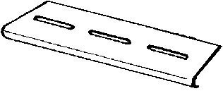 Bottom end plate for cable tray 500 mm RKB 500