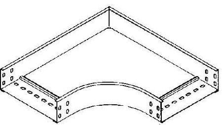 Bend for cable tray Horizontal 90? RES 60.100