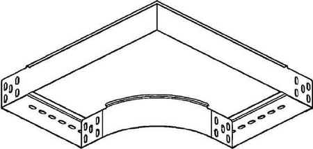 Bend for cable tray Horizontal 90? RES 60.400 E3