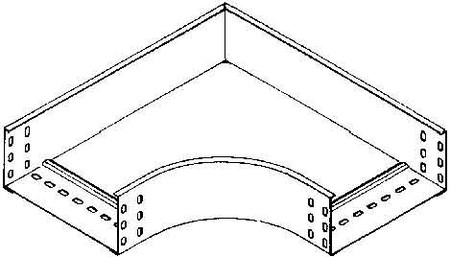 Bend for cable tray Horizontal 90? RES 85.100 F