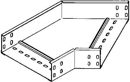 Bend for cable tray Horizontal 45? RBA 60.600