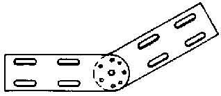 Connector for cable support system Corner joint RGV 60 F