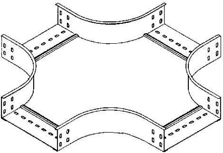 Crosses for cable tray 60 mm 200 mm 140 mm RKS 60.200