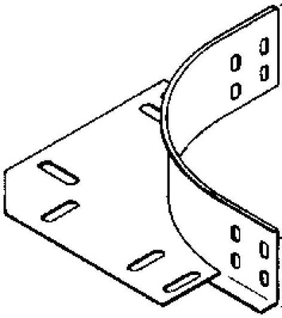 Bend for cable tray Horizontal 90? 140 mm REK 60