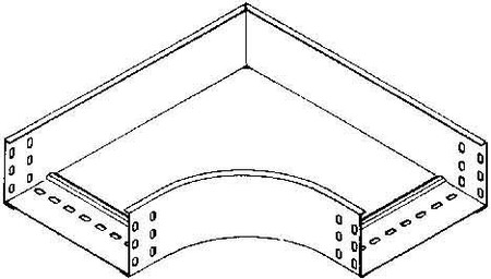 Bend for cable tray Horizontal 90? RES 85.200