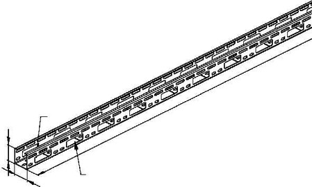 Cable tray/wide span cable tray 50 mm 50 mm 1.5 mm RSVX 50.050