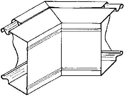 Outer corner for installation duct 60 mm 60 mm LUAB 60.060