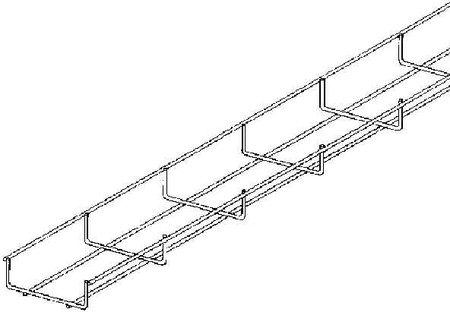 Mesh cable tray U-shape 35 mm 150 mm GR 35.150 E3