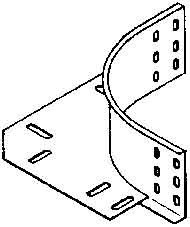 Bend for cable tray Horizontal 90? 140 mm REK 60 F