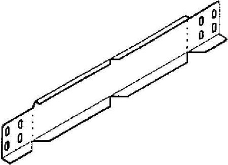 End piece for cable tray 60 mm 300 mm RAW 60.300 F