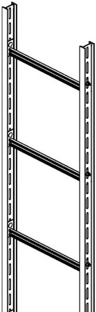 Vertical cable ladder 80 mm 380 mm 6000 mm STIC 86/303