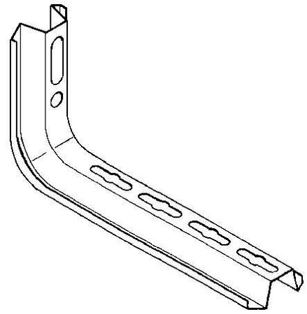 Ceiling profile for cable support system 213 mm 57 mm TKS 150 F