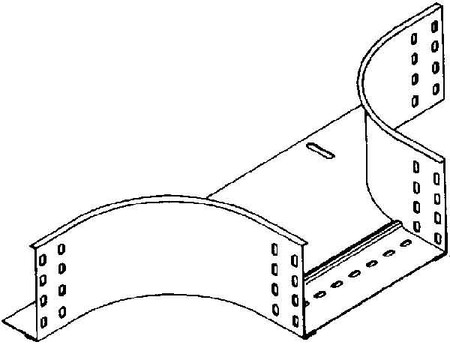 Add-on tee for cable tray 110 mm 100 mm 138 mm RTA 110.100 E3