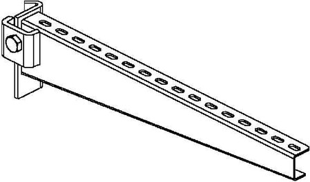 Bracket for cable support system 410 mm 95 mm KTT 400