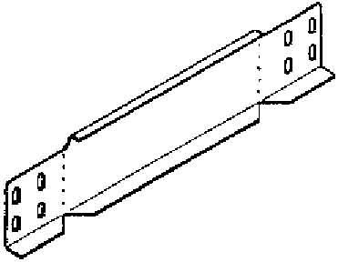 End piece for cable tray 60 mm 500 mm RA 60.500