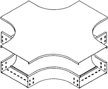 Cross-over cover for cable support system 200 mm RKSD 200