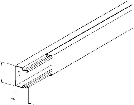 Installation duct 40 mm 60 mm 2000 mm LLK 40.060 E3