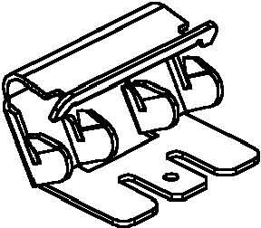 Potential equalization for wall duct Clamp spring GPK 63