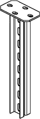 Ceiling profile for cable support system 400 mm HDUF 50/400