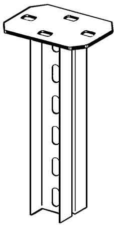 Ceiling profile for cable support system 400 mm HDUF 50/400 E3