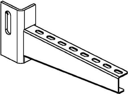 Bracket for cable support system 410 mm 75 mm KTU 400