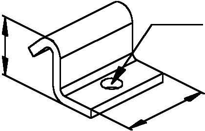 Mounting material for cable support system Steel Other HSW 10