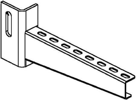 Bracket for cable support system 210 mm 65 mm KTU 200 E3