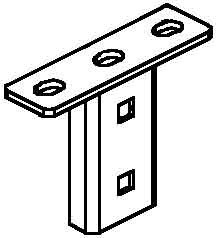 Head plate for profile rail U-profile KU 50 E3