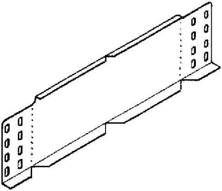 End piece for cable tray 110 mm 300 mm RAW 110.300