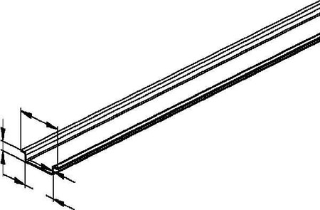 DIN rail (top hat rail) DIN rail acc. EN60715 2933/2 E3