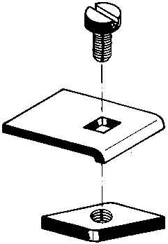 Mounting clamp for separation plate cable support system  KLWC 1