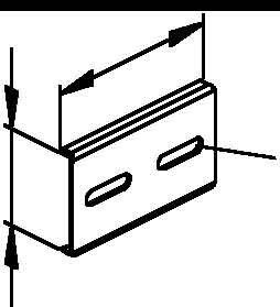 Connector for cable support system Longitudinal joint KLVB 60/4