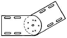 Connector for cable support system Corner joint RGV 110 F