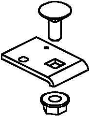 Mounting material for cable support system Other KLTB 6 E5