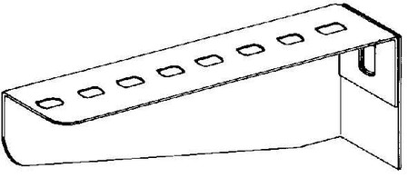 Bracket for cable support system 110 mm 60 mm KTAL 100