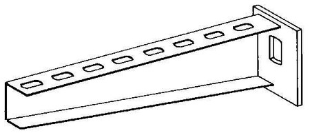 Bracket for cable support system 360 mm 65 mm KTA 350