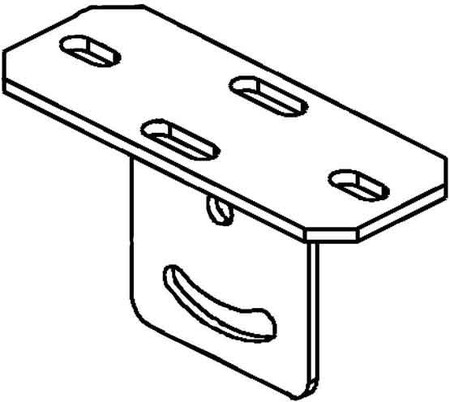 Head plate for profile rail U-profile KUGV 50 E3